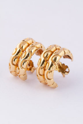 Gold decorated earrings