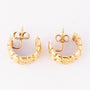 Gold decorated earrings