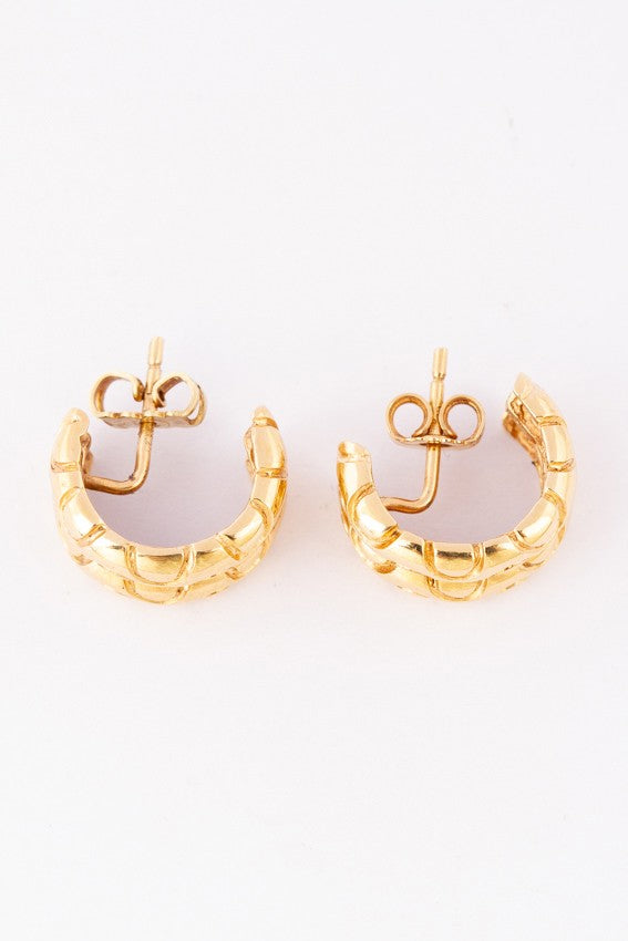 Gold decorated earrings