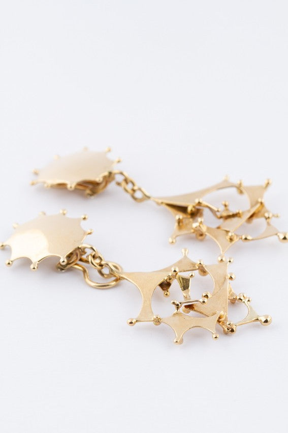 Gouden lange oorhangers