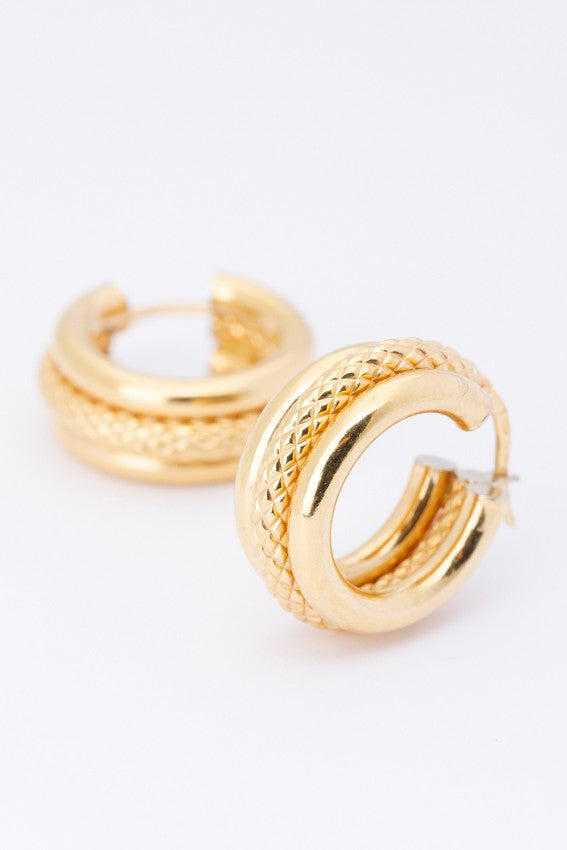 18 krt. gouden oor ringen