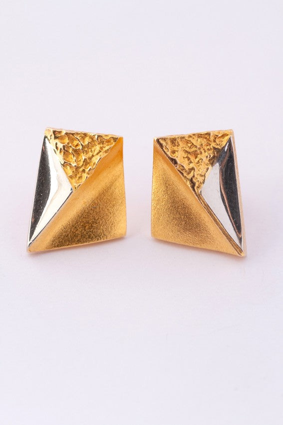 White/yellow gold Lapponia earrings