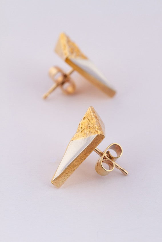 White/yellow gold Lapponia earrings