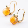 Gouden oorhangers met citrien en peridoot