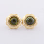 Gold earrings with peridot