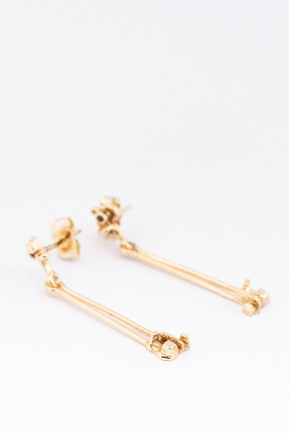 Gouden oorhangers Ton van der Hout