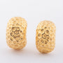 Gouden gebombeerde oorbellen