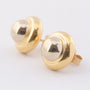 White/yellow gold earrings