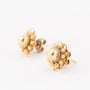 Gold Zeeland button earrings