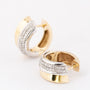 White/yellow gold earrings with 29 diamonds each