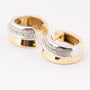 White/yellow gold earrings with 29 diamonds each