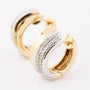 White/yellow gold earrings with 29 diamonds each
