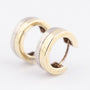 White/yellow gold earrings
