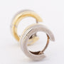 White/yellow gold earrings