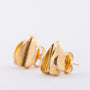 Gold earrings Scandinavian design