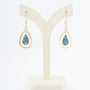 Gold earrings with turquoise