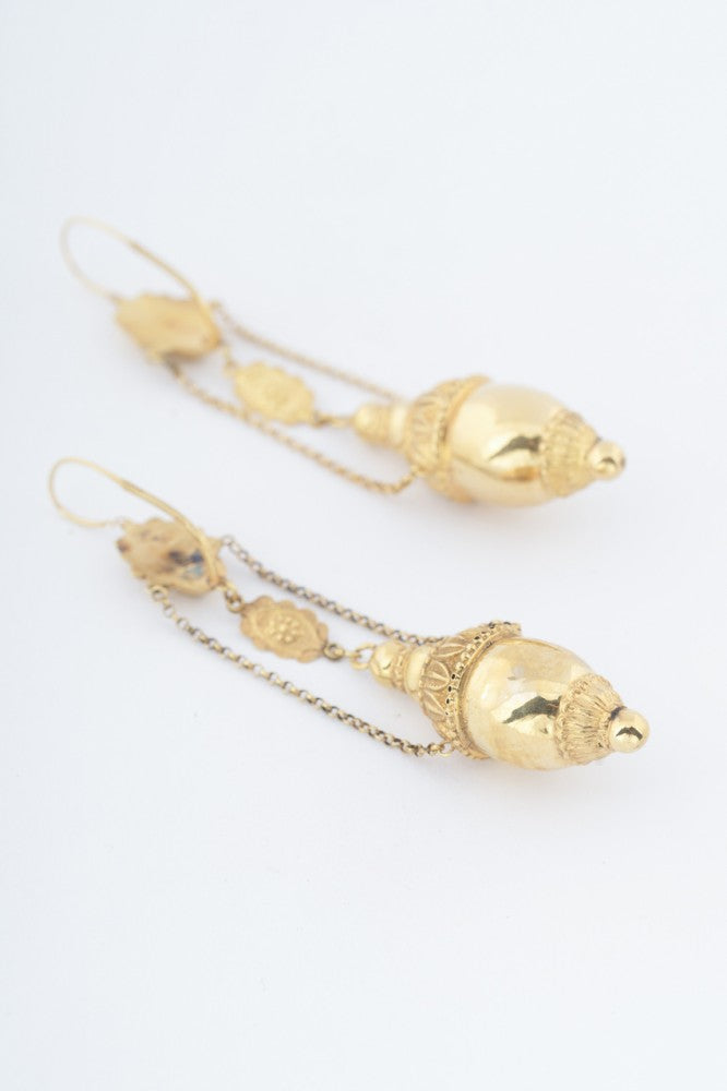 Gold earrings