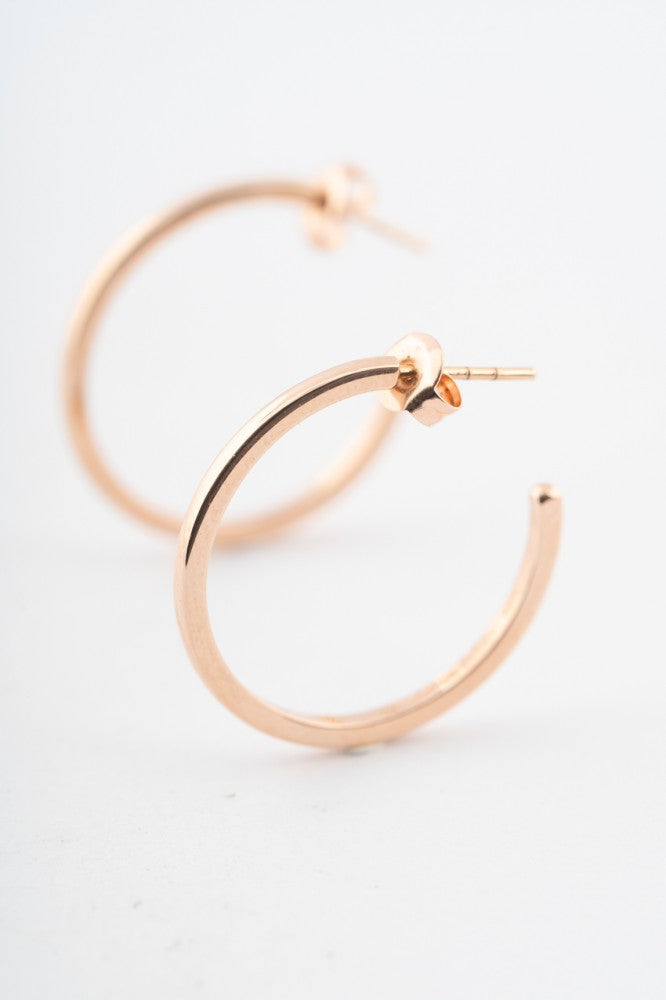 Rose gold earrings