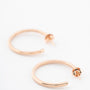 Rose gold earrings
