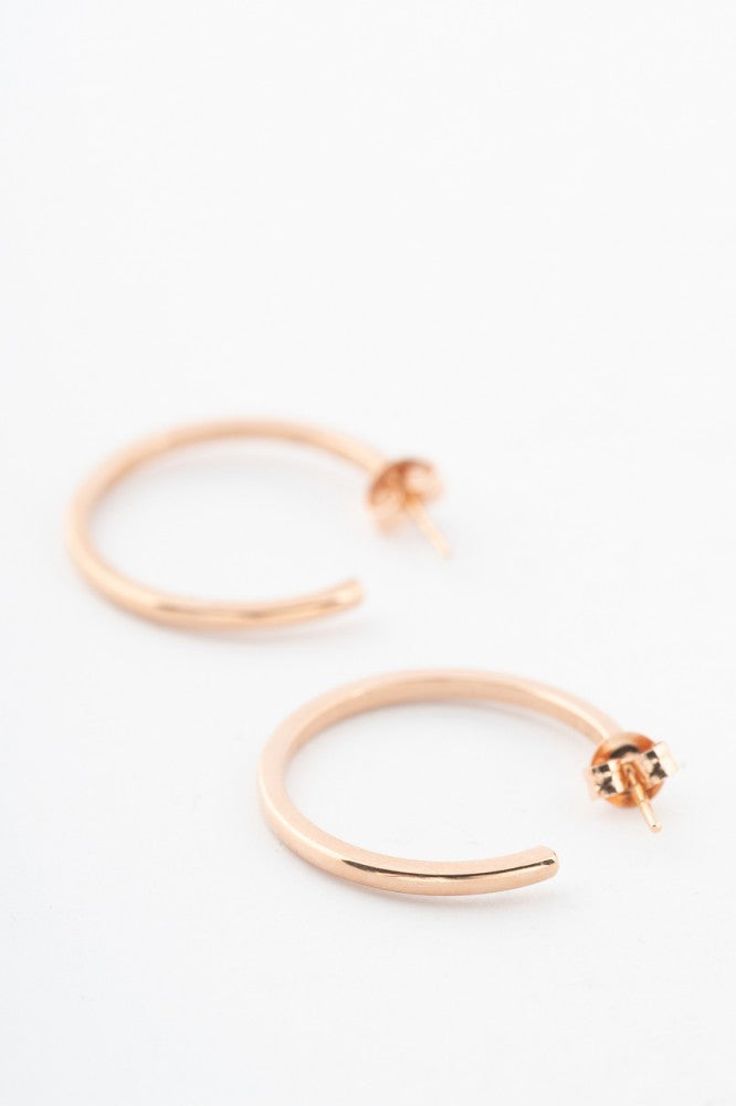 Rose gold earrings