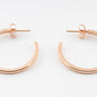 Rose gold earrings