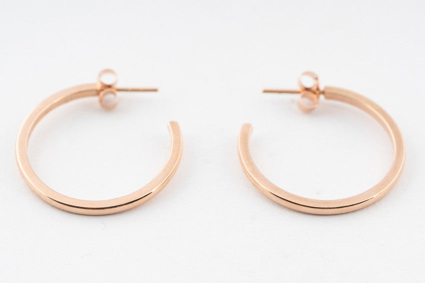 Rose gold earrings