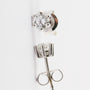 White gold solitaire earrings with brilliant
