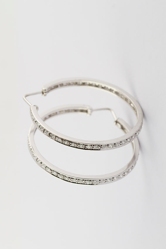 9 carat diamond earrings