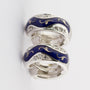 Fabergé earrings with enamel and brilliant