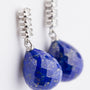 White gold earrings with Lapis Lazuli and diamonds