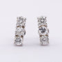White gold stud earrings with diamonds