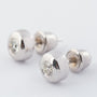 White gold solitaire earrings with brilliant