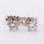 White gold earrings with diamonds