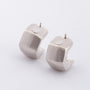 White gold earrings