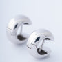 White gold earrings