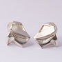 Silver stud earrings from the Lapponia brand