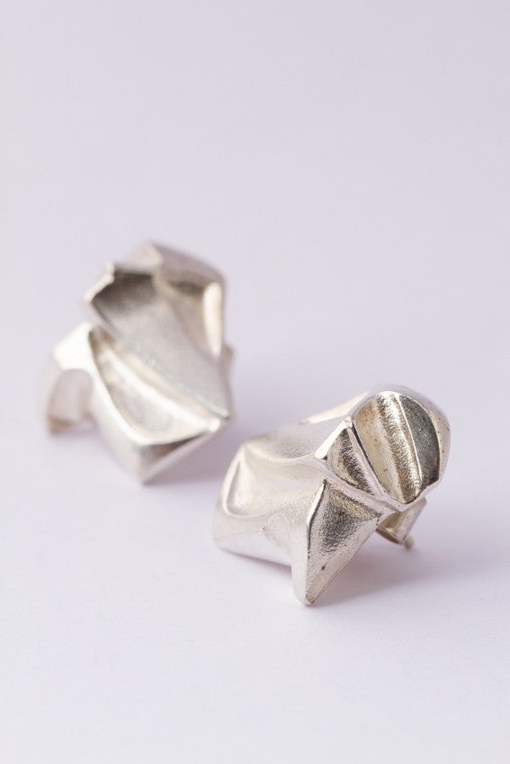Silver stud earrings from the Lapponia brand