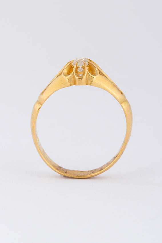 Solitaire ring with Bolshevik brilliant