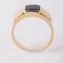 Men's ring with sapphire