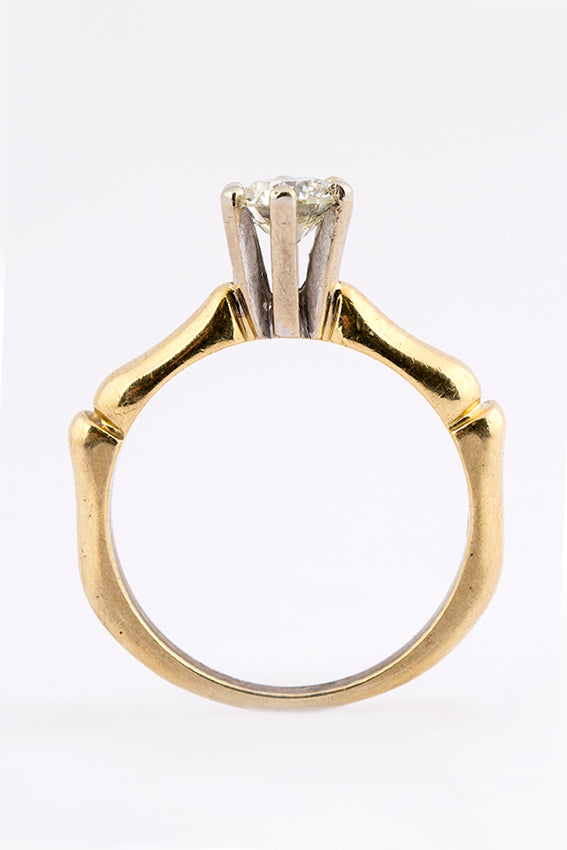 Solitair ring met een briljant