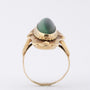 Gold ring with malachite