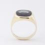 Gold men's ring with tourmaline