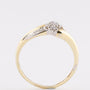 Gold ring with 10 brilliant-cut diamonds. Total 0.25 ct.