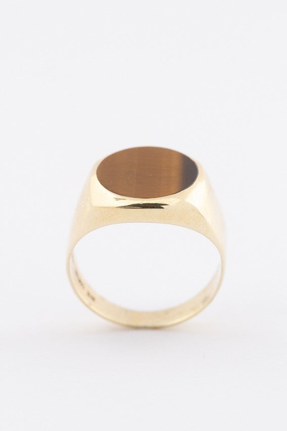 Men's ring with tiger's eye (Bwg)