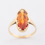 Gouden ring met een gele topaas