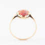 Gouden ring met een gele topaas