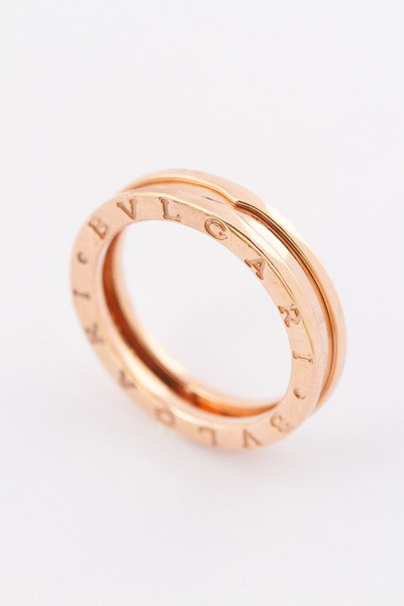 Gold rose ring from the brand Bvlgari