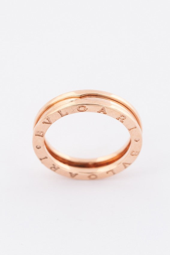 Gold rose ring from the brand Bvlgari