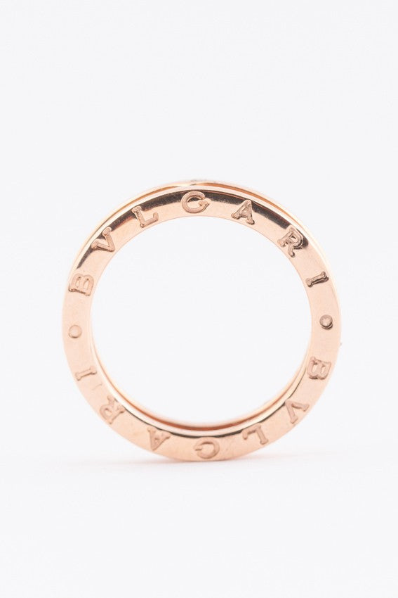 Gold rose ring from the brand Bvlgari