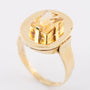 Gold ring with citrine